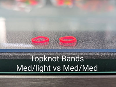Latex  Topknot bands-Medium size/Medium weight