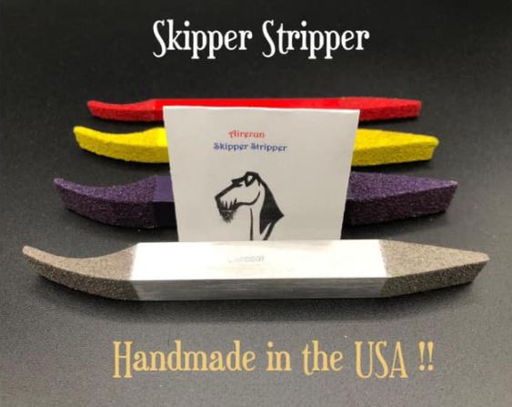 Skipper Stripper - Couteau DOUBLE POINTE - Inox
