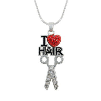 I LOVE Hair necklace
